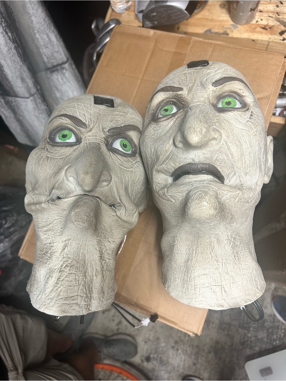 Two Witch Head Props